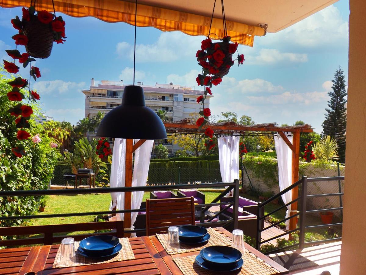 Casa Familiar Para 10 Con Jardin, Bbq, Terraza, Piscina Y Playa Cerca Benalmádena Exterior foto